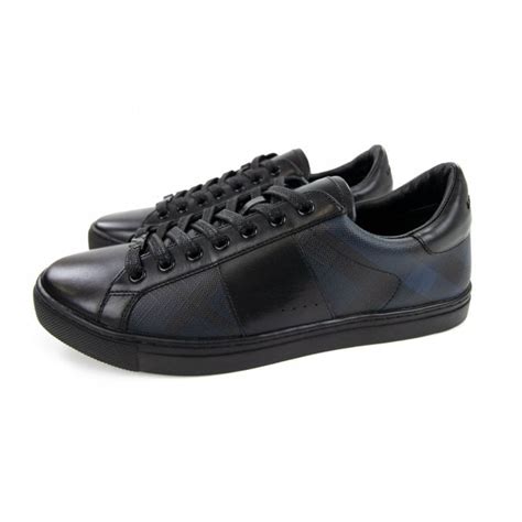 burberry ritson check sneaker sales|Burberry Ritson Check Leather Sneakers Black Navy .